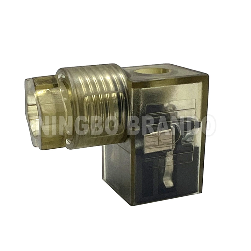 AC DC IP65 IP67 MPM DIN 43650 Forma A B C de la bobina de válvula de solenoide de Conector con cable LED43650DIN DIN DIN43650B43650C