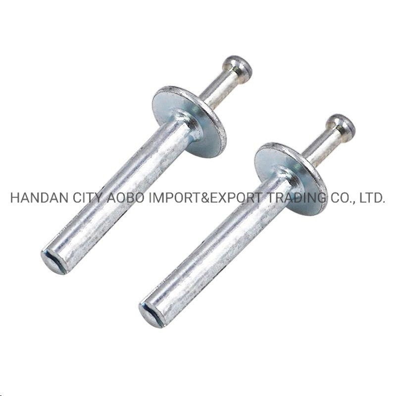 Galvanized Zinc Alloy Mushroom Head Nail Hammer Drive Pin Anchor