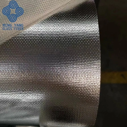 100GSM, 0.12mm Thickness, 1.22m Width Aluminized Fiberglass Fabric