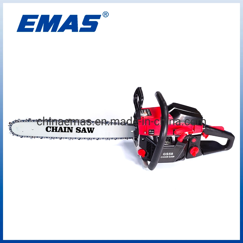 Emas 58cc Gasoline Garden Tools Chainsaw Economical Type