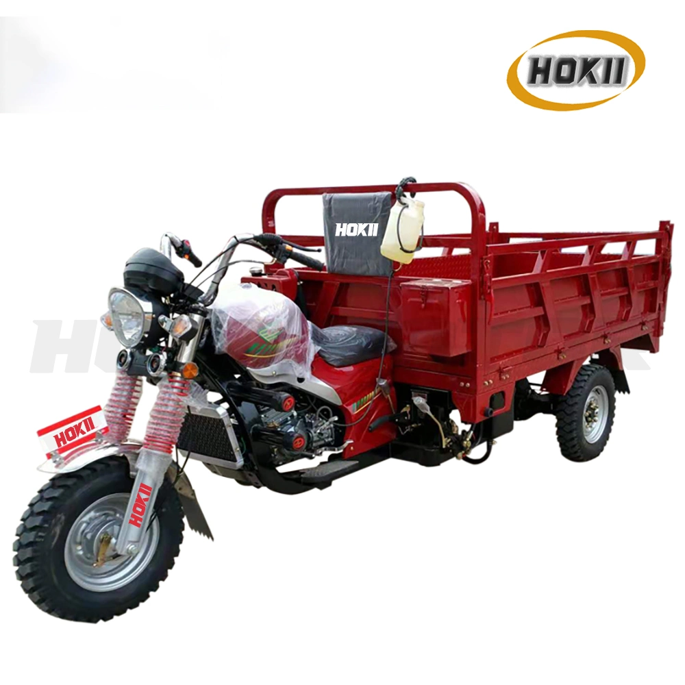 250cc Heavy Load Gasoline Cargo Tricycle with Big Cargo Box 2400mm*1400mm and Booster King Rear Axle for Sale