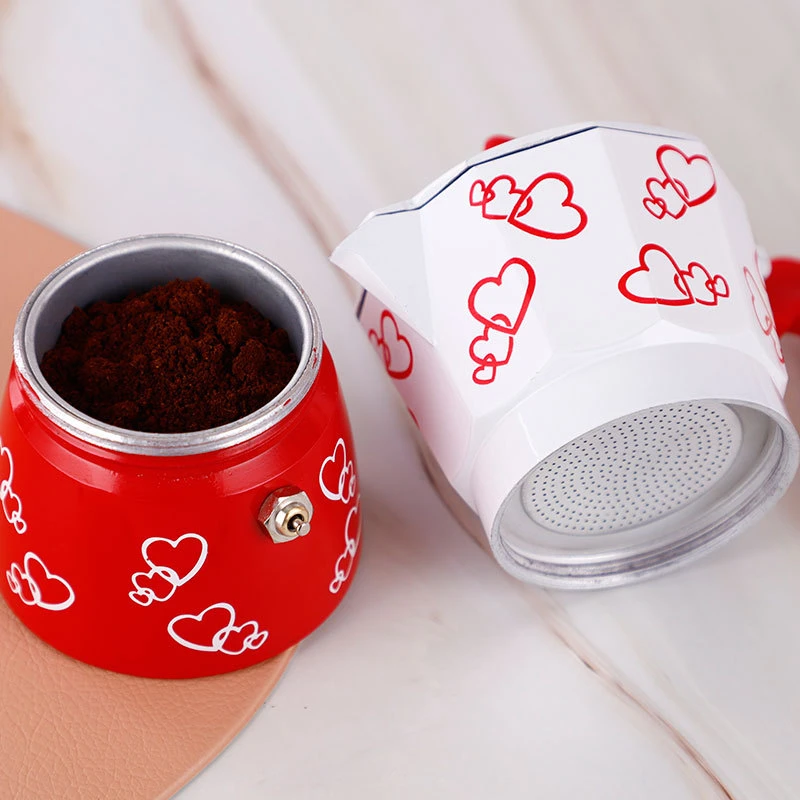 High quality/High cost performance  Heat-Resistant Mocha Pot Cafetera Moka Pot Coffee Percolator Moka Coffee Maker
