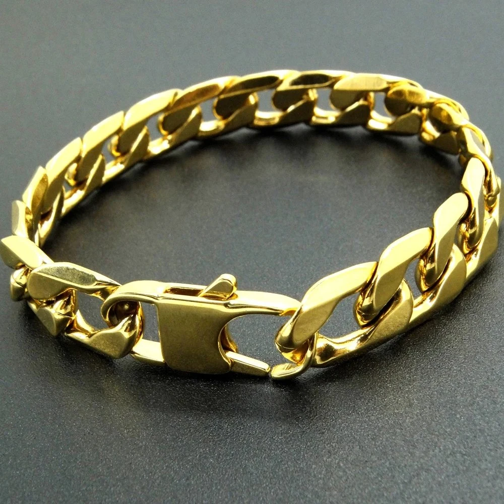 Stainless Steel Cuban Chain Bracelet Fashion Accessories