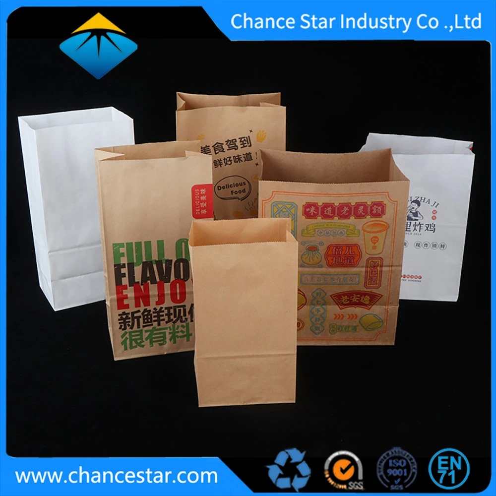 Custom Bread Packing Craft Paper Bag, DuPont Paper Carry Bag