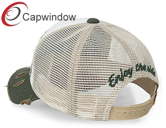 Brushed Cotton Twill Dad Cap Trucker /Mesh Cap Custom with 3D Embroidery