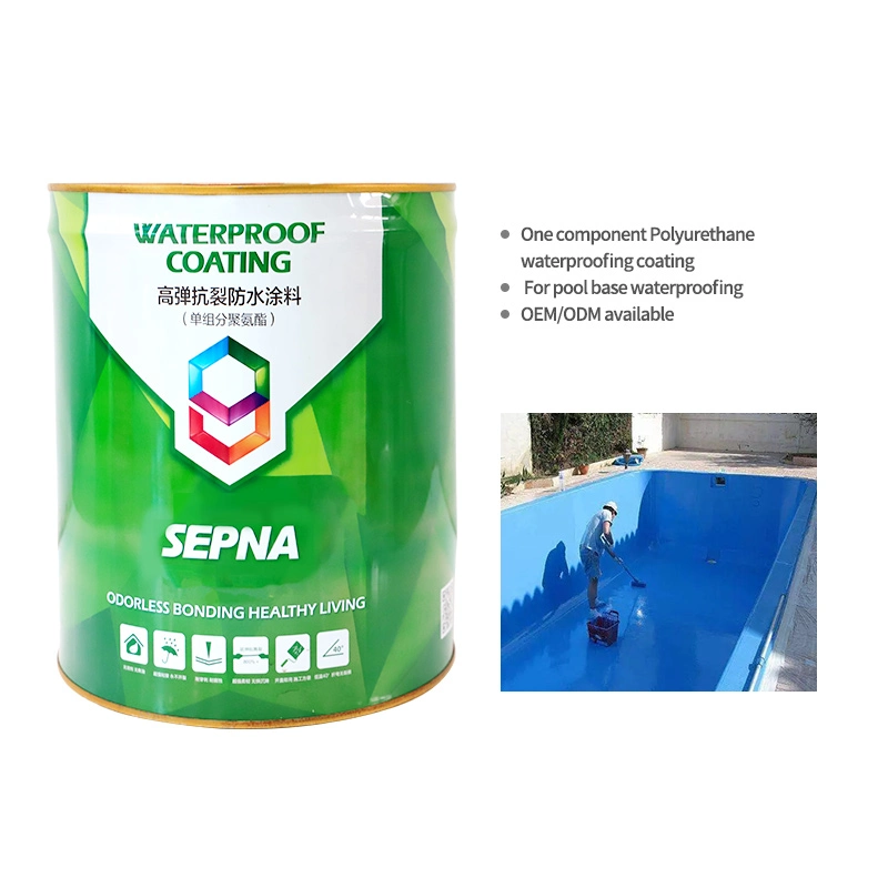 One Component Roof Grey Polyurethane Water Proof Coating for House Top Roof