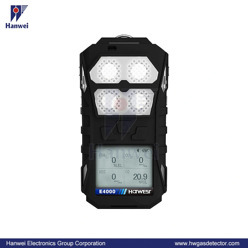 Portable Sulfide H2s Co O2 Gas Detector Portable 4 Gas Monitor Underground Storage Tanks, Oil Rigs, Tanks