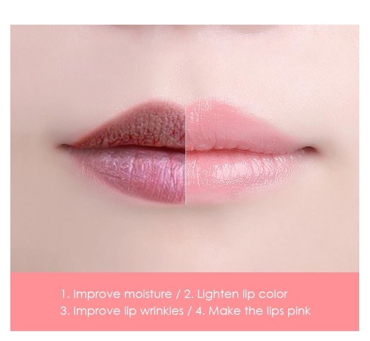Masque pour les lèvres à la rose hydratant, nourrissant et hydratant au collagène en gros OEM de nuit de marque privée.