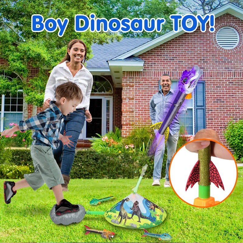 Multiple Styles Foam Dinosaur Rocket Model Summer Outdoor Game Toys for Kids