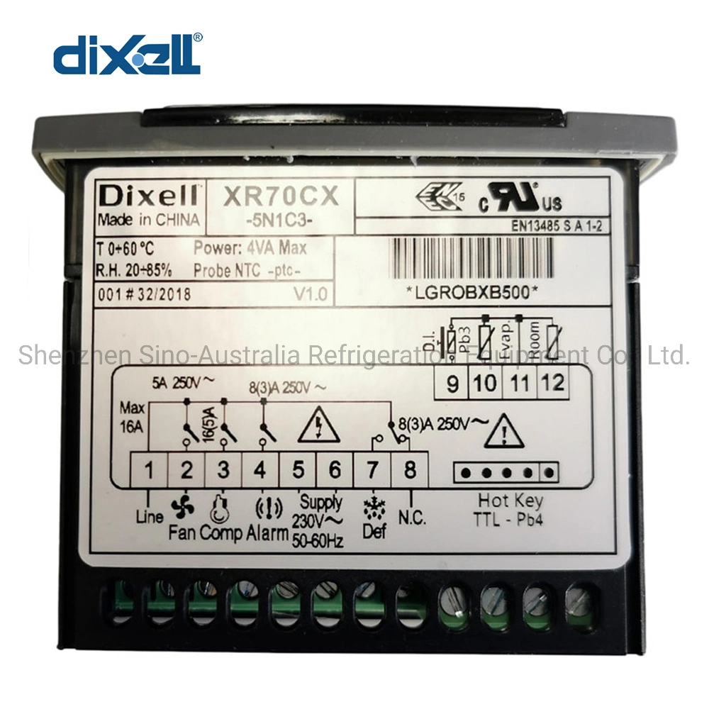 Dixell Digital Thermostat Temperature Controller Xr70cx-5n1c3 for Coldroom