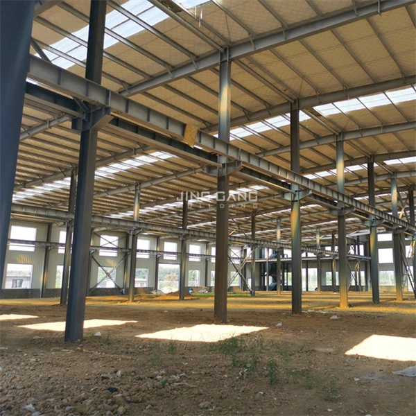 La estructura de bastidor de la Construcción de metal prefabricados arrojar el almacenamiento de acero prefabricada Taller de almacén con H Sección