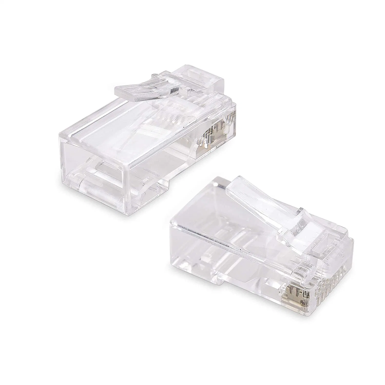 Gold-Plated Connector Pin UTP Cat 5e CAT6 Ethernet RJ45 8p8c LAN Cable Network RJ45 Plug 8p8c RJ45 Modular Plugs Socket Network Crystal Plug RJ45 Connector