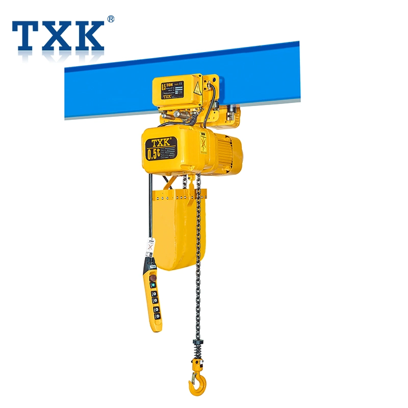 0.5 Ton Single Speed M Series Electric Chain Hoist with Trolley