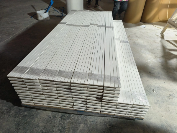 White Primed Wood Shutter Component Trim Moulding