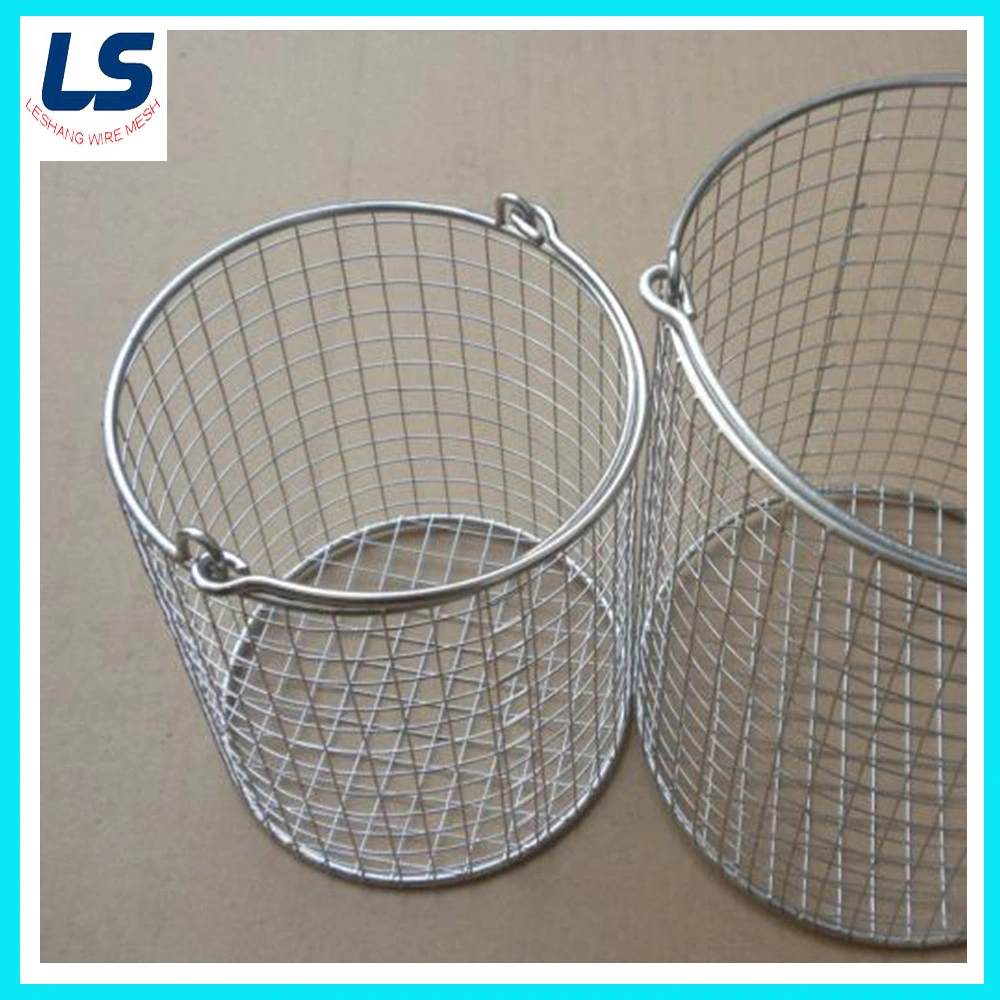 Cylindrical Stainless Steel SS304 Disinfect Wire Mesh Basket