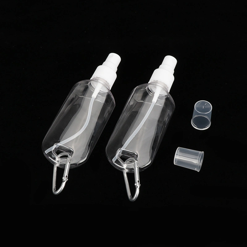 Portable Sprayer Bottle Pack Hand Santizer with Aluminium Alloy Hook 60ml 120ml Capacity