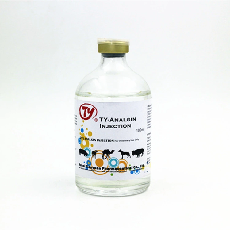 Analgin Injection 25% Tiermedizin GMP Fabrik Top-Qualität Best Preis 50ml 100ml 250ml 500ml