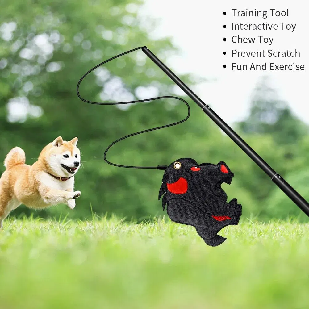 Hot Sell Pet Training Stick Teaser Telescopic Pole for Dog Training Toy