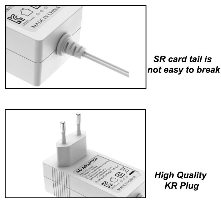 Universal Kr Plug 110V 220V 12V 24V 2A 3A 36W 48W AC DC USB Chargers Wall Mount Battery Switch Supply Power Adapters