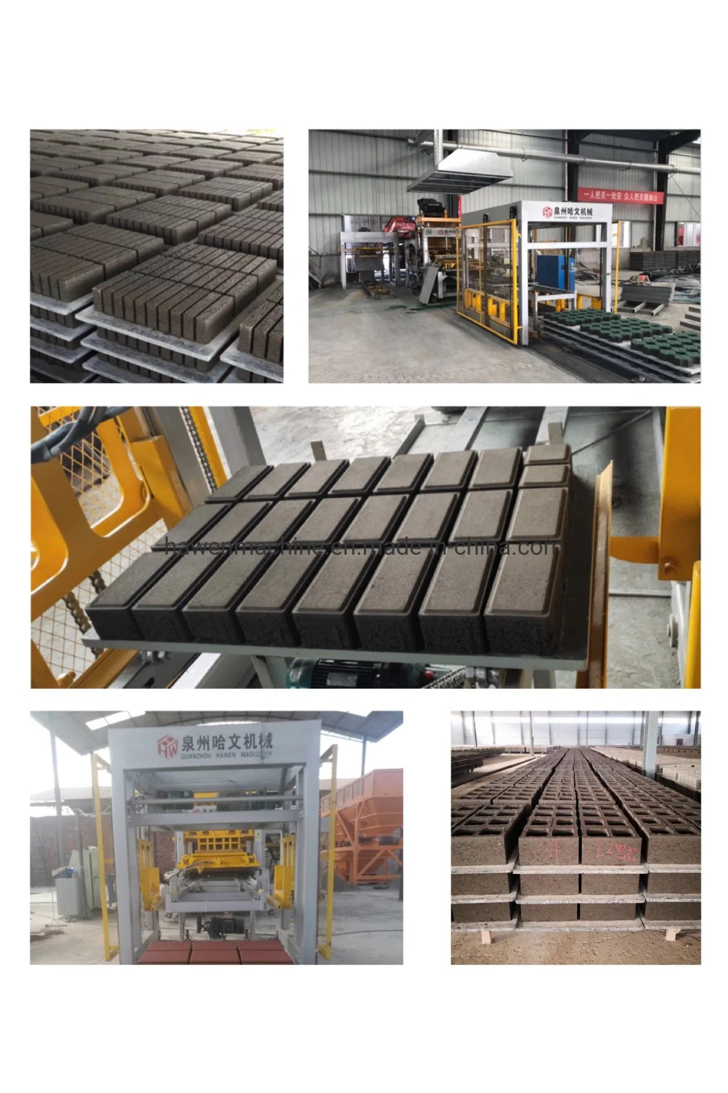 Hollow Concrete Block/Brick Making Machine Cement Paver Block/Brick Construction Machinery (Qt6-15)