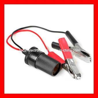 12V Car Auto Battery Terminal Clip-on Cigarette Lighter Power Socket Adaptor