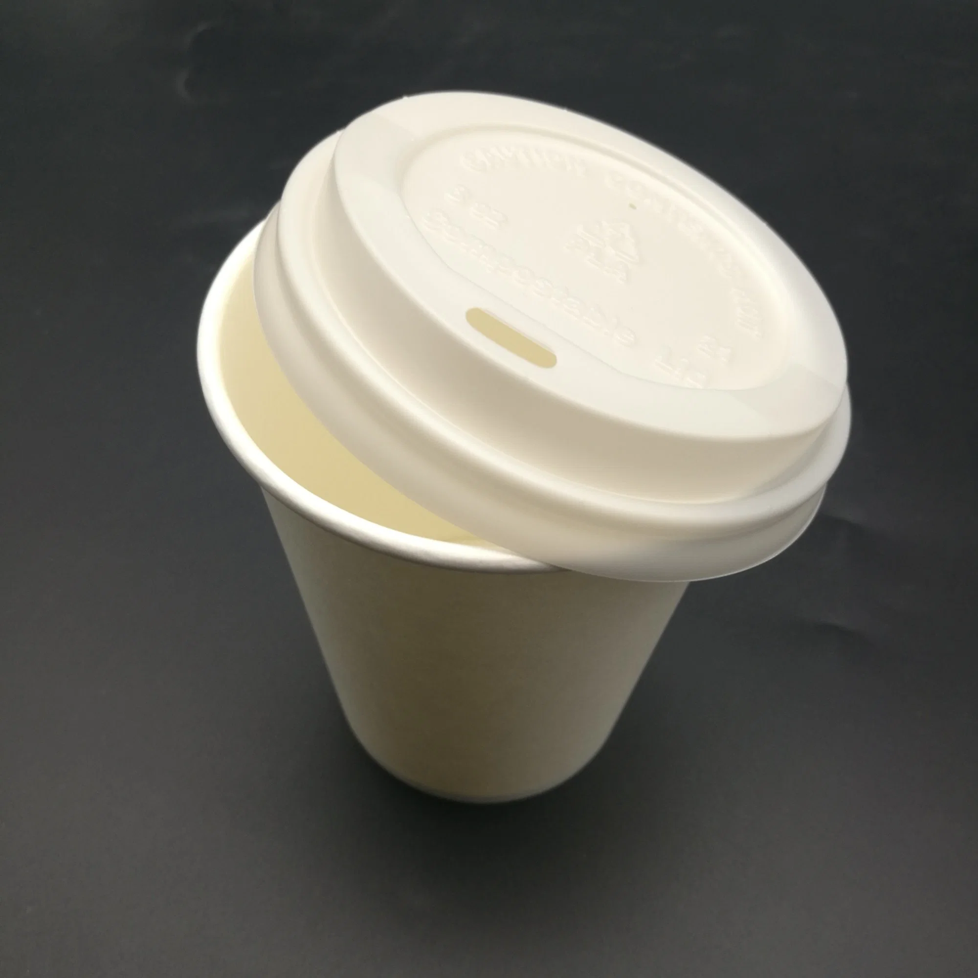 Eco Compostable Biodegradable PLA Bamboo Fiber Coffee Disposable Single Wall Paper Cup