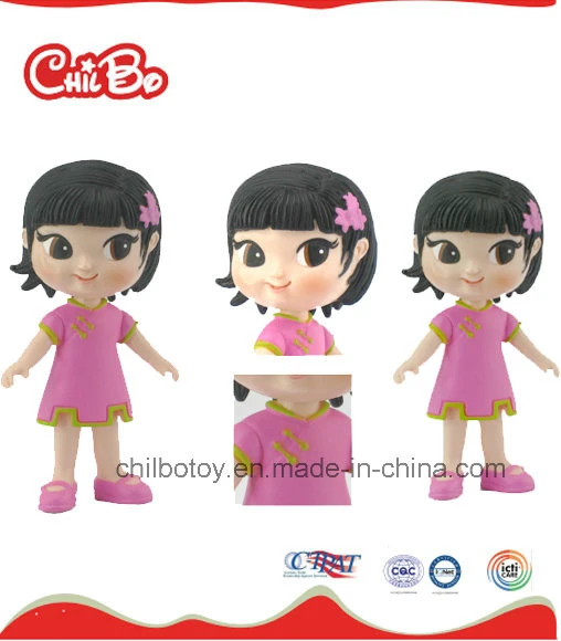 Cartoon Garota de plástico brinquedo para crianças (CB-PM011-Y)