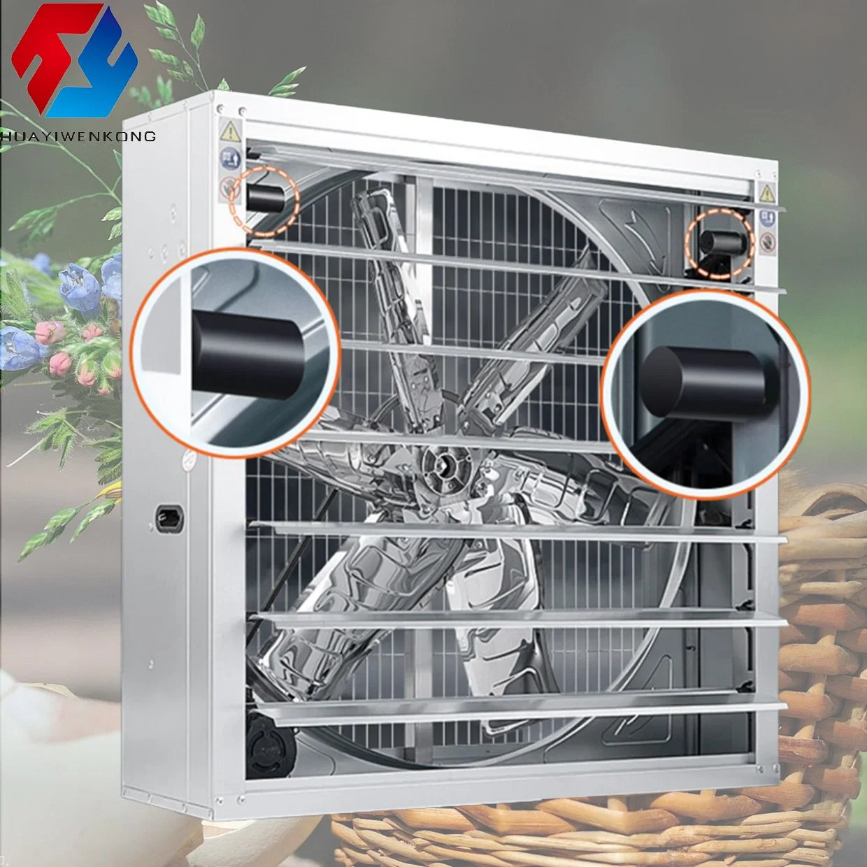 Swung Drop Hammer Ventilation Exhaust Fan Axial Flow Fans Window Shutter Type for Animal Husbandry Equipment Chicken Pig House