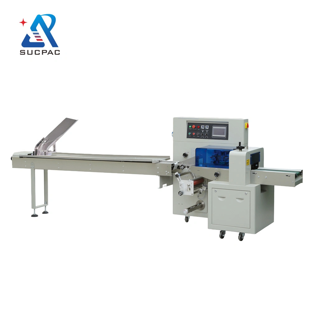 High Speed Chocolate Coated Wafer Biscuit Flow Wrapping Machine