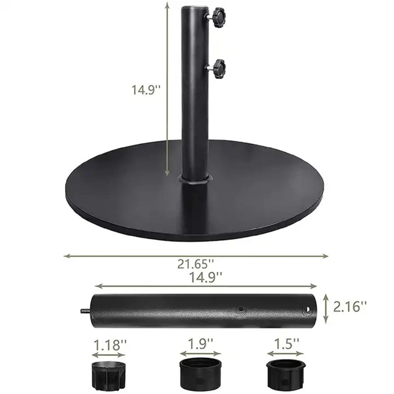 Patio Umbrella Stand Base Weight Heavy Duty Outdoor Backyard Holder Garden Market Pool Cantilever Table Base