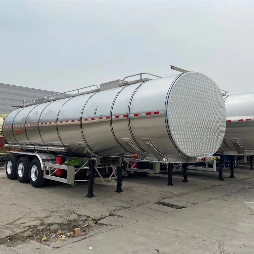 Manufacturer 3 Axles Oil Tanker Utility Truck Aluminum Fuel Tank