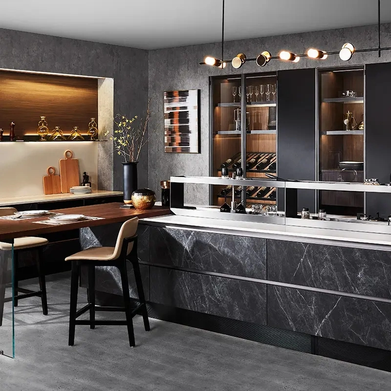 Высококачественный многофункциональный кухонный шкаф Новый стиль Завод Последние Современный дизайн