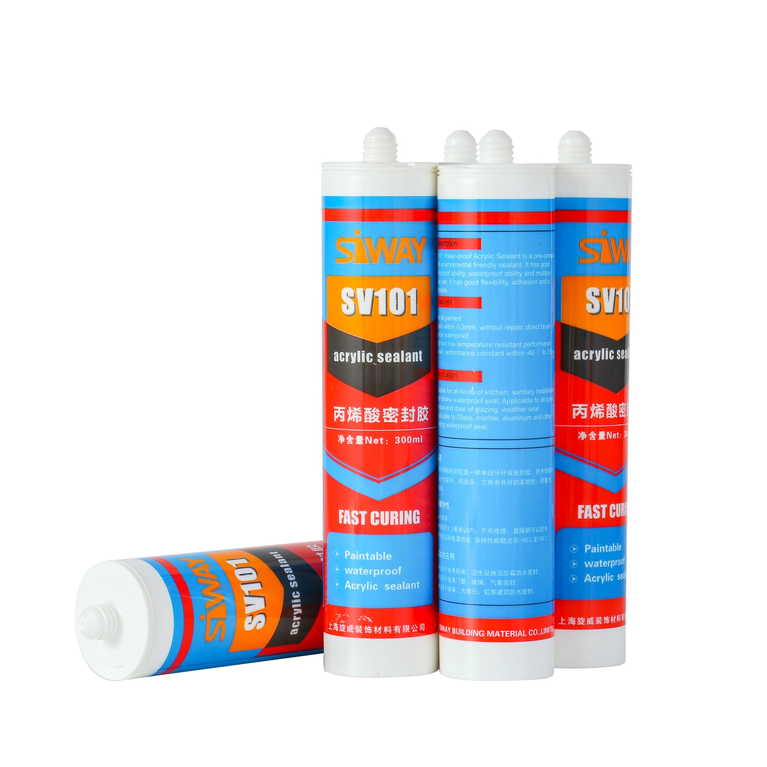 General Building Use Acrylic Silicone Sealant & Acrylic Adhesive for Any Color