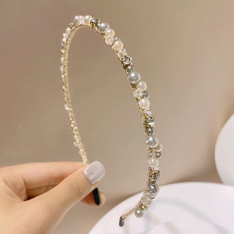 Shinning Pearl and Diamond Hairband Hair Accessories