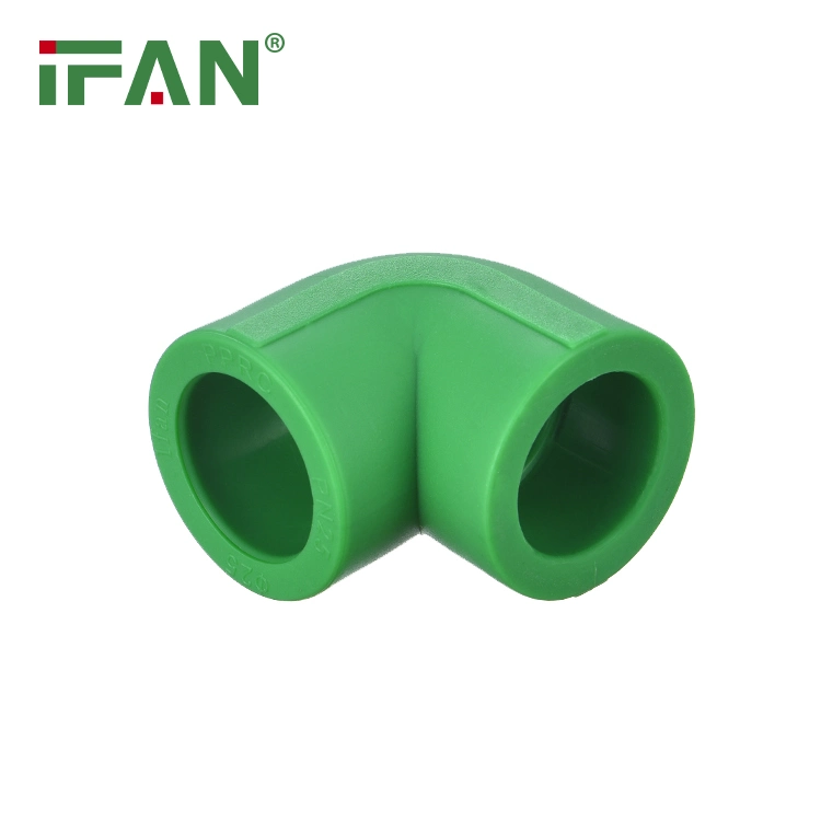 Ifan Pipeline System 20-110mm 90 Degree Elbow Green Plastic PPR Pipe Fitting