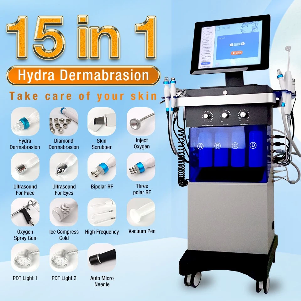 Chinese Hydro Facial Skin Peeling Acne Treatment Beauty Salon Machine