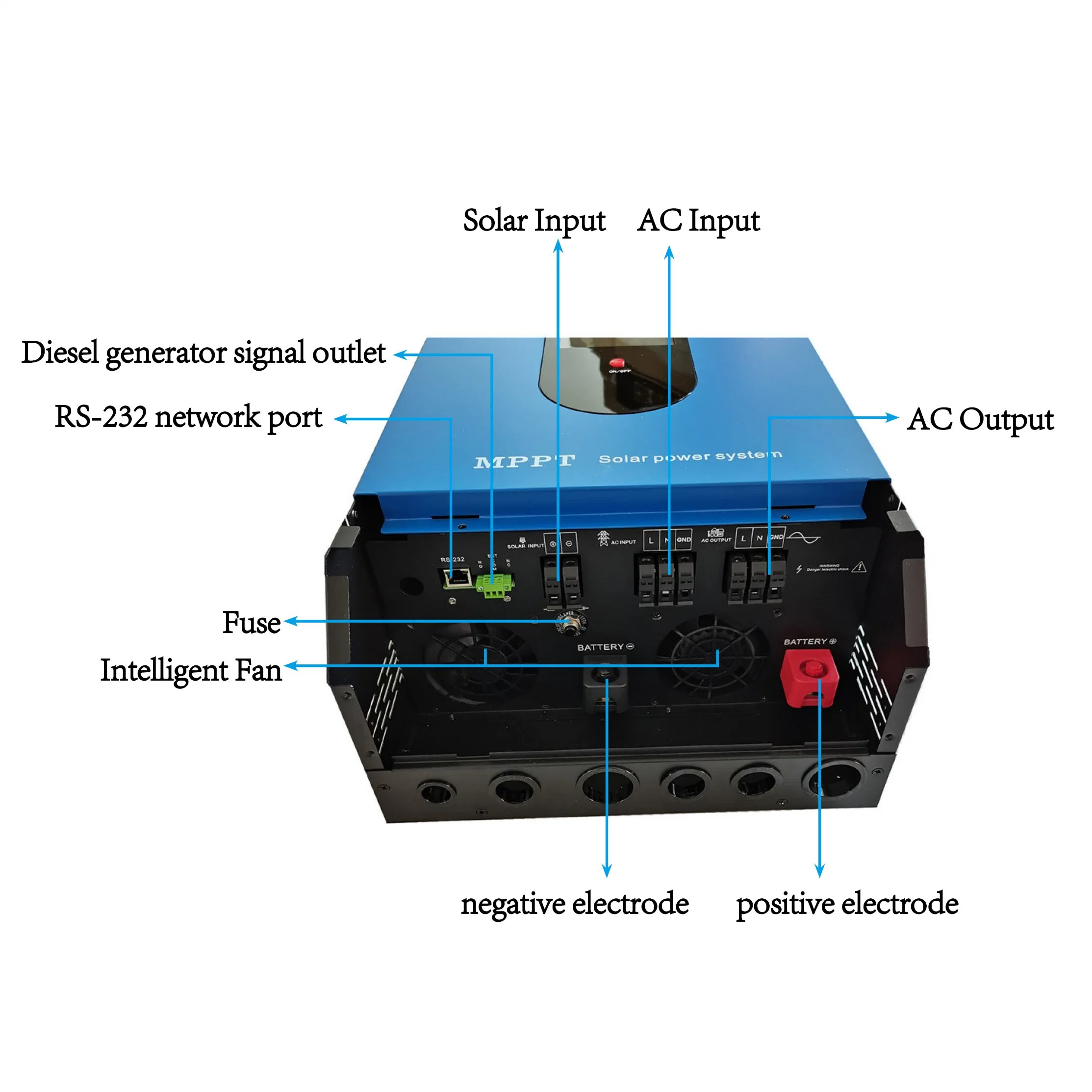 Foshan off Grid 5kw 5000W 48V DC to AC Pure Sine Wave Solar Power Inverter