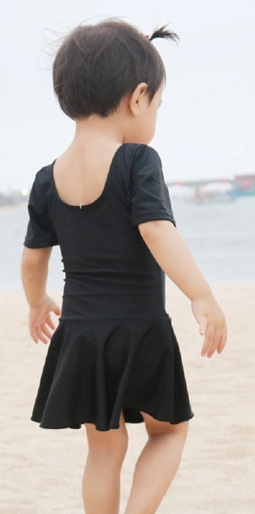 Basic Moves Short Sleeve Leotard with Attached Skirt Wbb17480