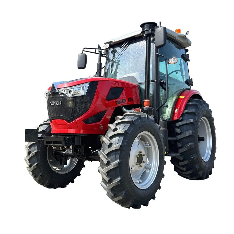 China Agricultural Machine Equipment 4 Cylinder Engine Compact Tractor