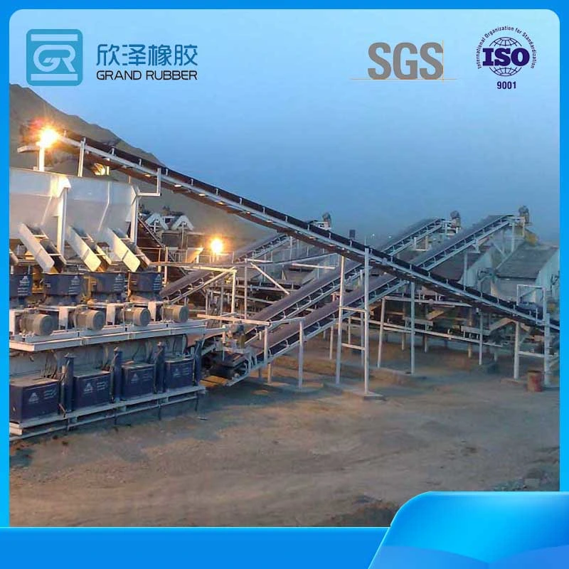 Ep-100 Flame-Retardant/Heat-Resistant Fabric Conveyor Belt for Sand/Ore/Stone/Coal Heat-Resistant Rubber Belt