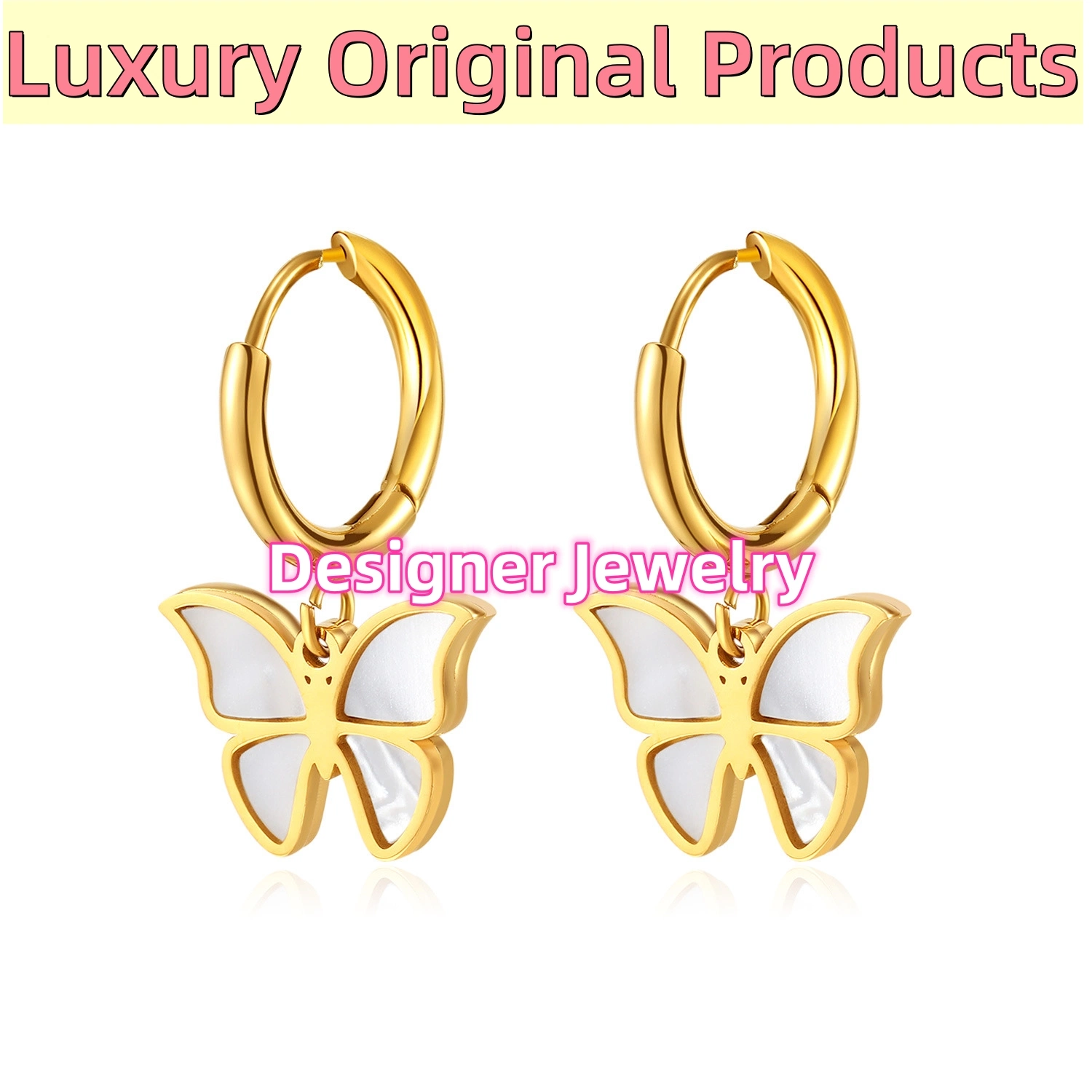 Fashion Jewelry Gold Hoop Earrings Gold Twisted Huggie Hoops Earrings Designer Jewellery Girls Gift