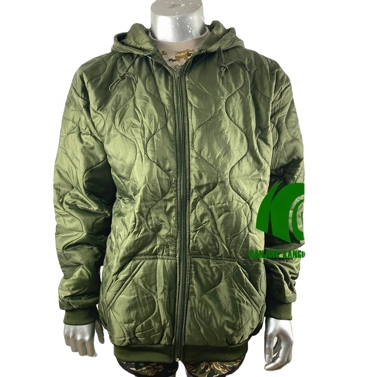 Kango Military Style Apparel Winter Warm Camouflage Woobie Hoodie Jacket