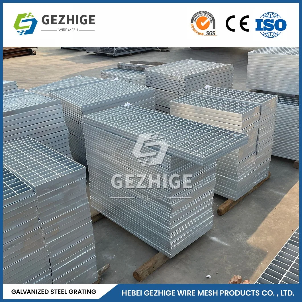 Gezhige Lighting Factory Steel Grating Manufacturing Custom Corrosive Stainless Steel Grating China 75X6 75X10 mm Bearing Bar Galvanised Steel Grid Flooring