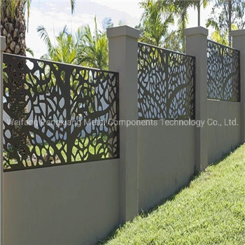 ODM/OEM Laser Cut Garden Screen Fencing Decorative Outdoor Metal Screen