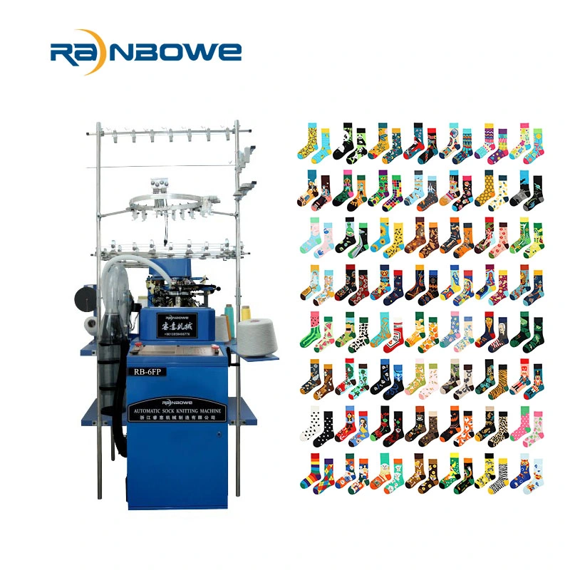 Automatic Lubrication System Sock Knittting Machine for Sports Socks Making