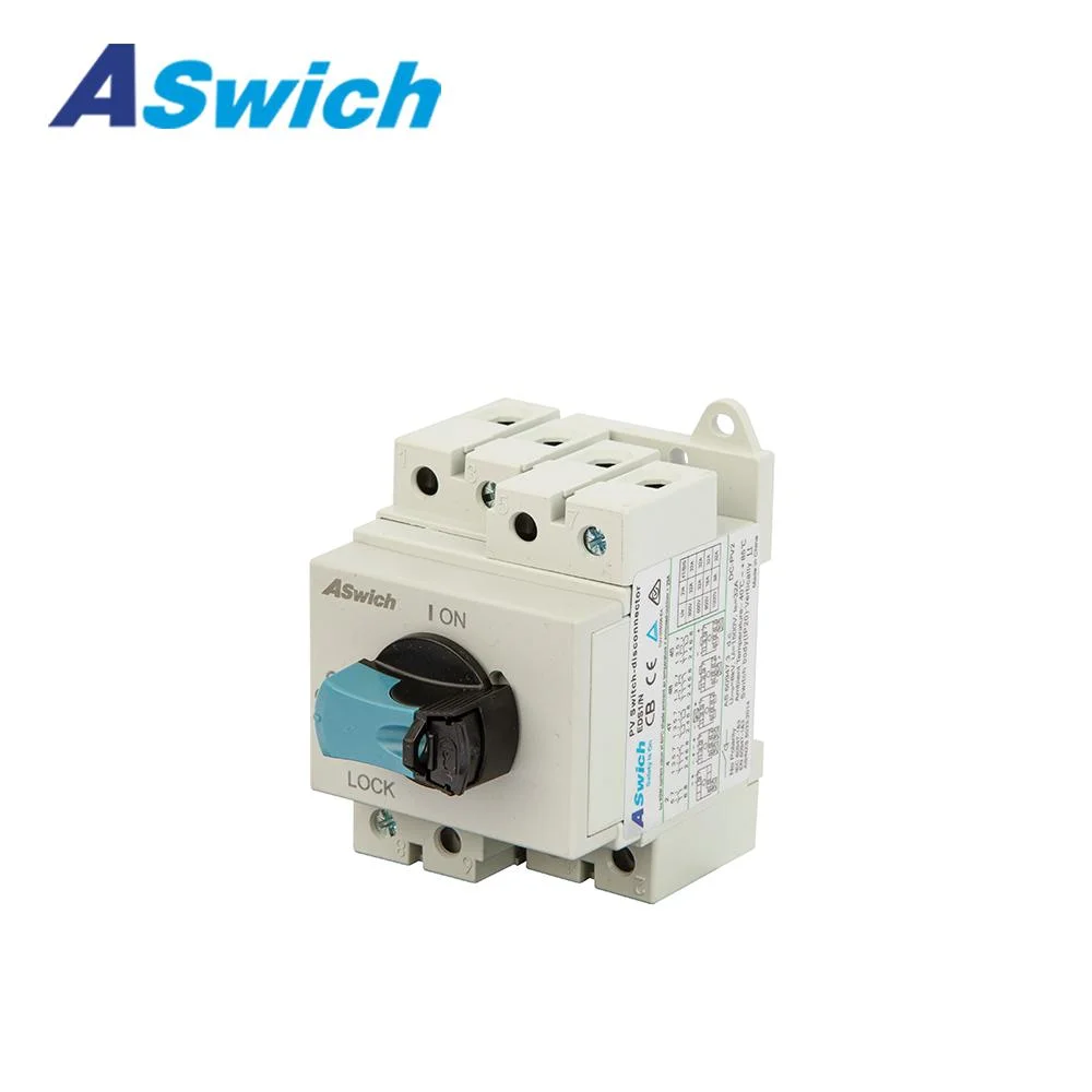 Low Voltage 1000V 1200V 32A Cage Type New Design Rotary DC Isolation Switch Isolator for Solar PV System