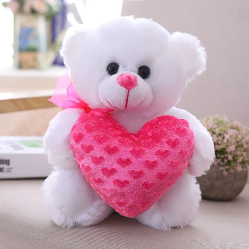 Lindo Moda día de San Valentín Regalo Lovely Toy con corazón Teddy Oso