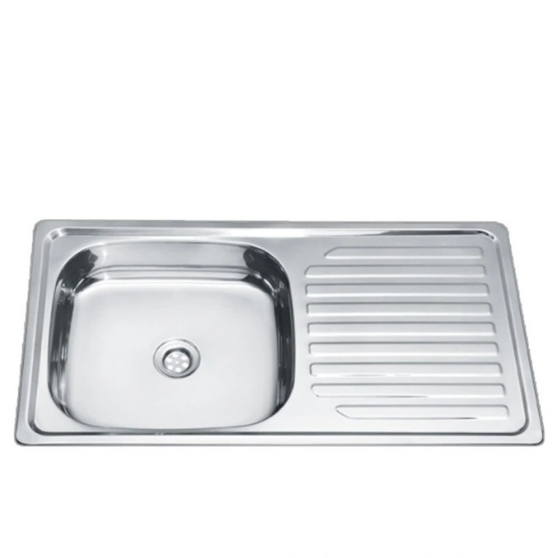 Kitchen Sink Stainless Steel Single Bowl Wls10050-D Kitchenware