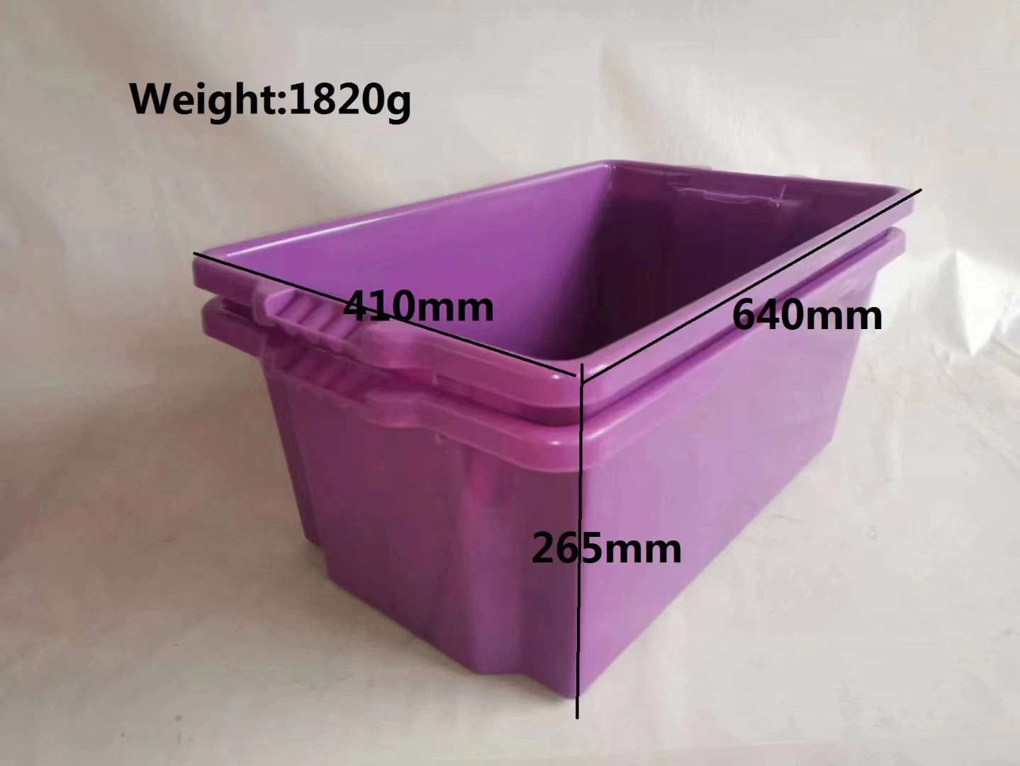 Used Plastic Nestable&Stackable Box Mold Second Hand Logistics Box Injection Mould