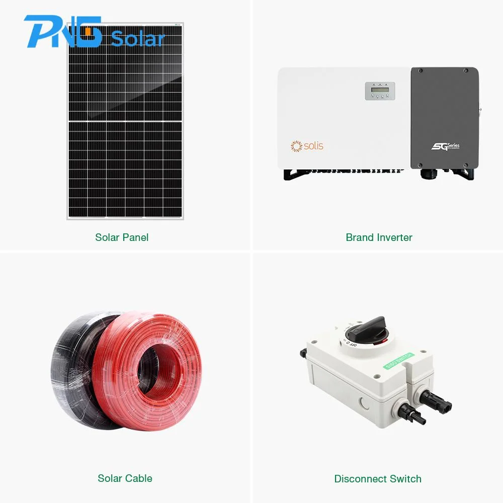 Station d'alimentation de gros50KW Système d'alimentation du générateur solaire